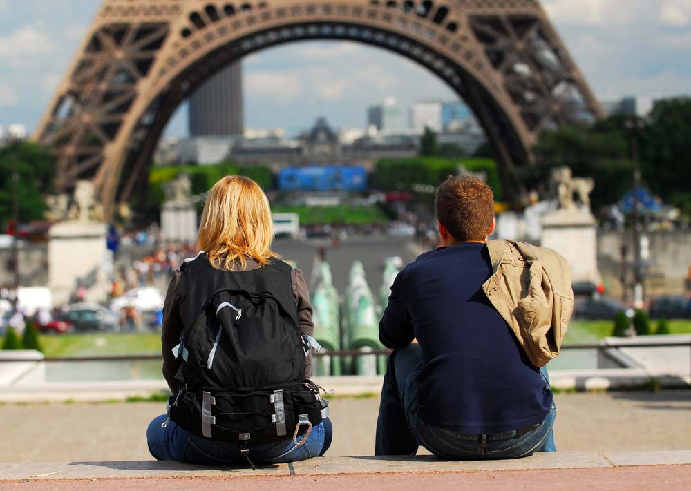 Turistas em Paris