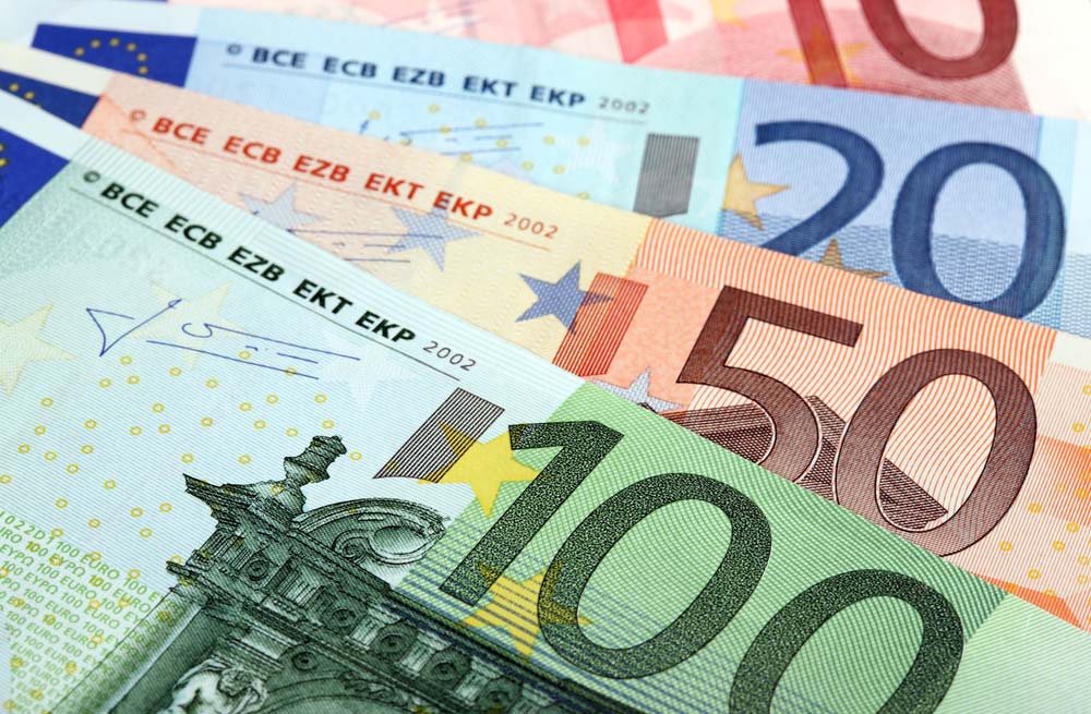 Salário em Portugal: notas de euro