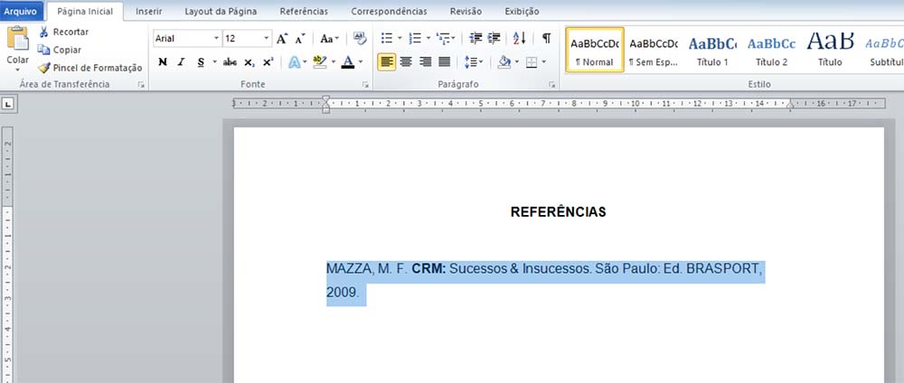 Exemplo De Referencia Bibliografica Abnt Site