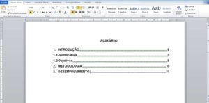 Sumário ABNT: o que colocar e como fazer o seu no Word