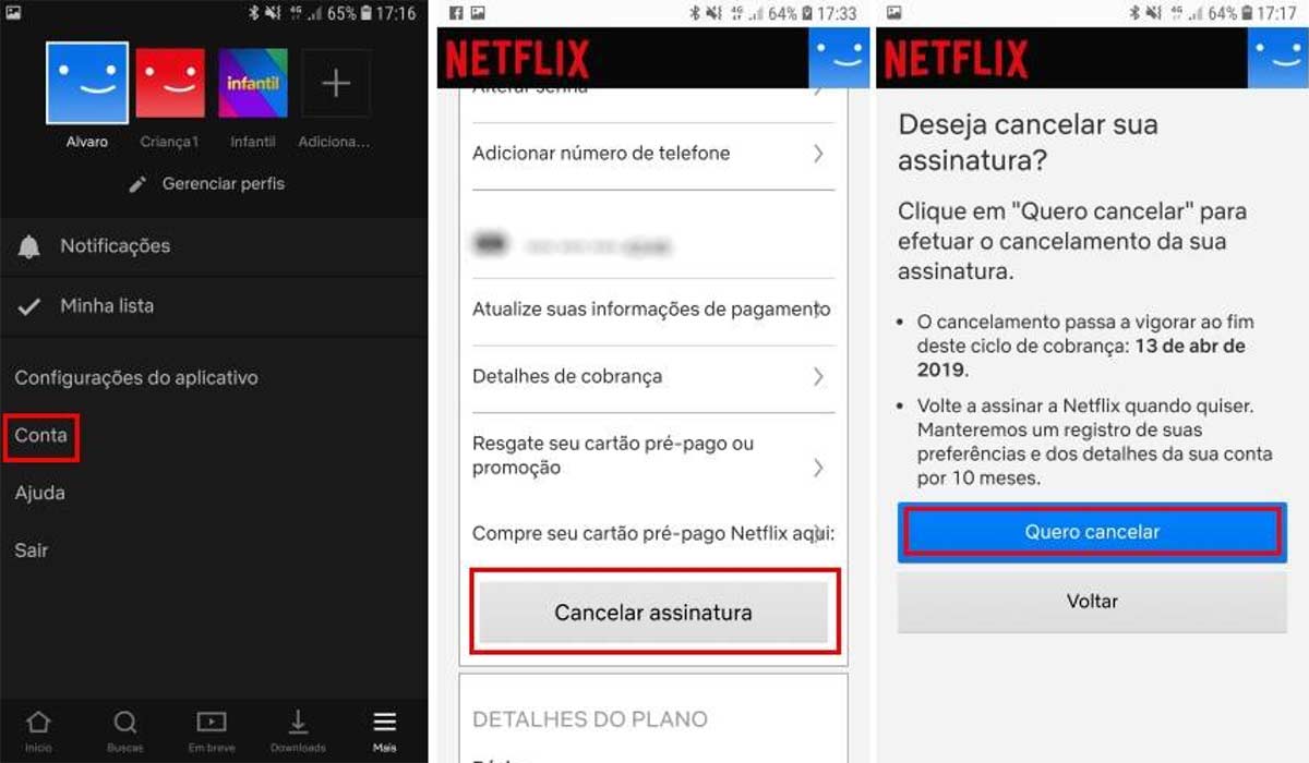 Como cancelar a Netlix pelo celular, TV ou computador