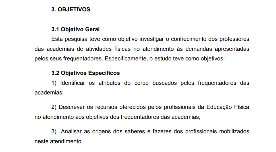 Objetivo TCC: o que é e como definir com exemplos